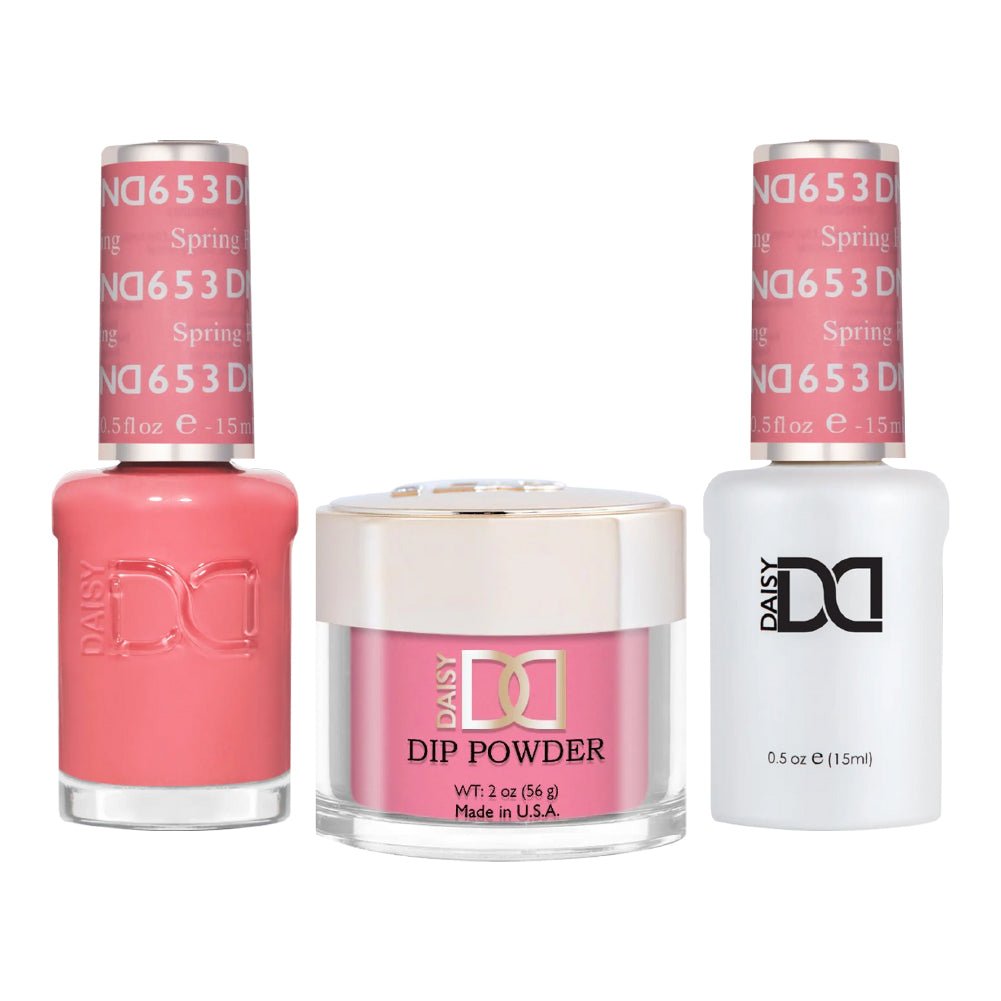 DND 3 in 1 - Dip, Gel & Lacquer Matching - 653 Spring Fling - DTK Nail Supply