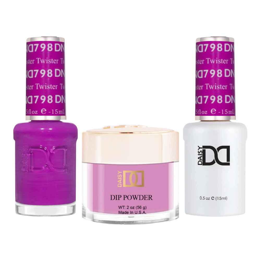 DND 3 in 1 - Dip, Gel & Lacquer Matching - 798 Twister - DTK Nail Supply