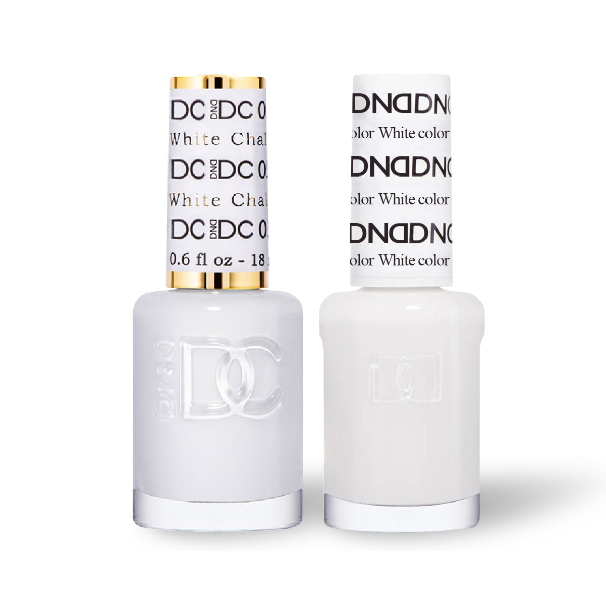 DND - DC 2 Nail Lacquer - Set 12 - WHITE & WHITE - DTK Nail Supply