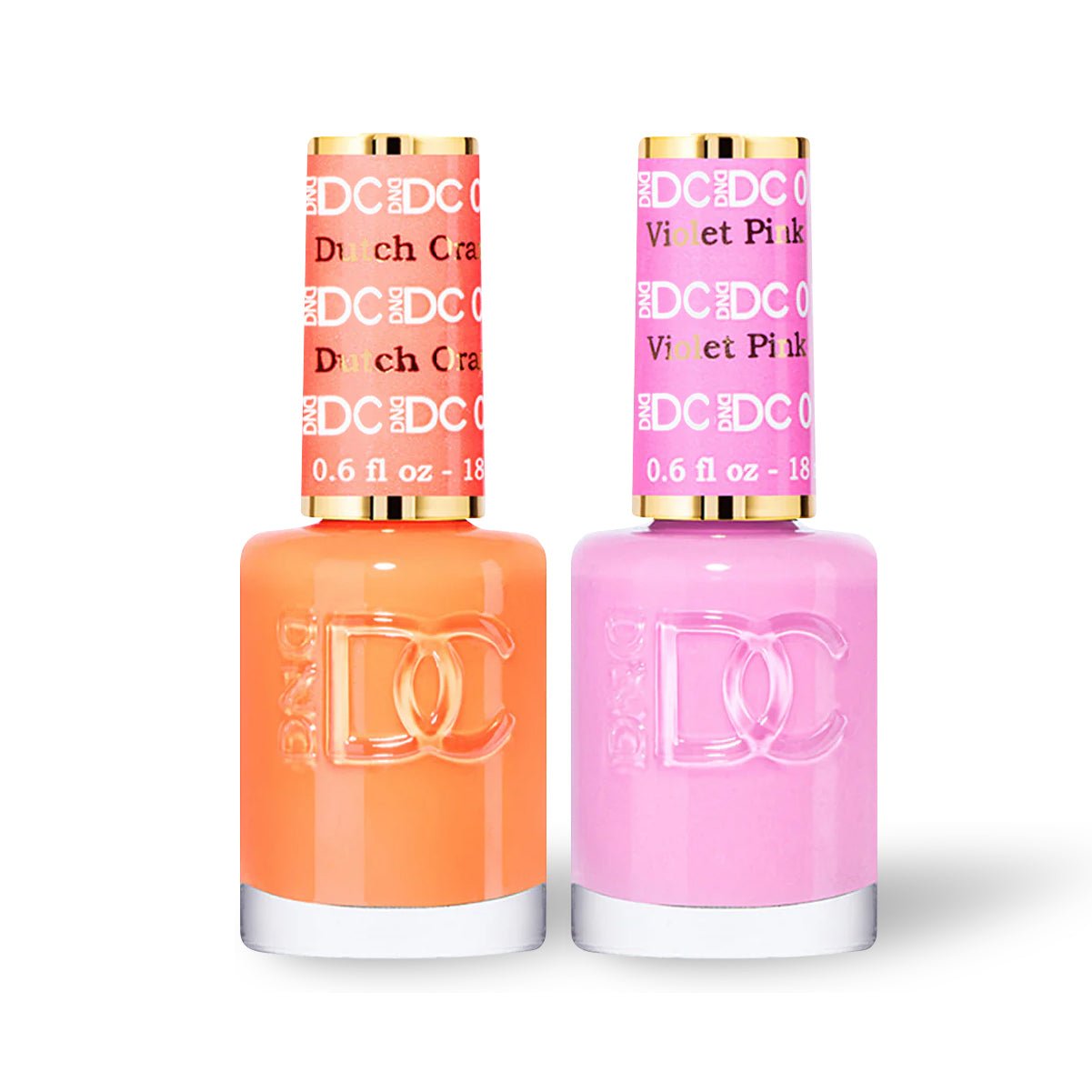 DND DC 2 Nail Lacquer - Set 5 - ORANGE & PINK - DTK Nail Supply