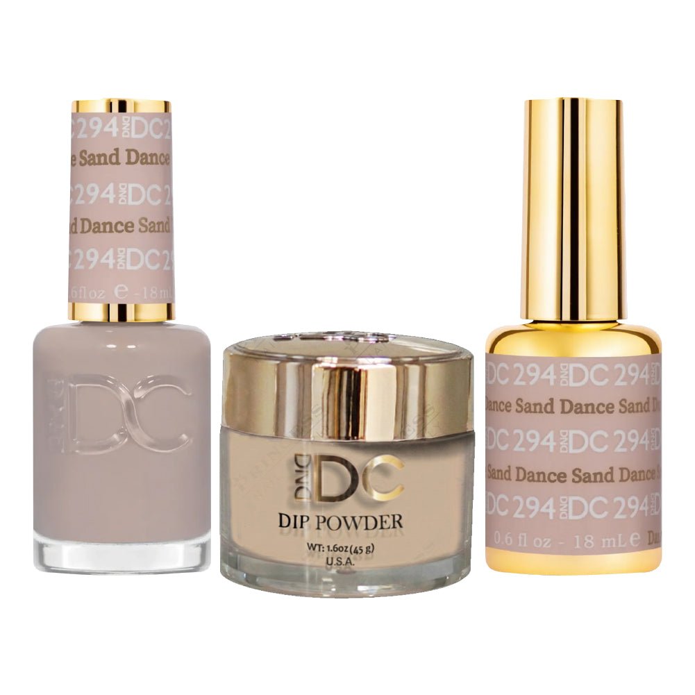 DND DC 3 in 1 - Dip, Gel & Lacquer Matching - 294 Sand Dance - DTK Nail Supply