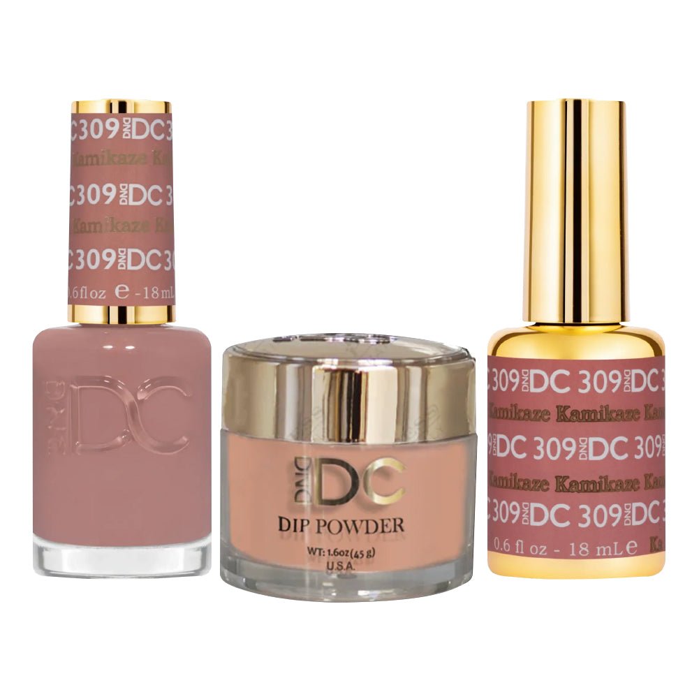 DND DC 3 in 1 - Dip, Gel & Lacquer Matching - 309 Kamikaze - DTK Nail Supply
