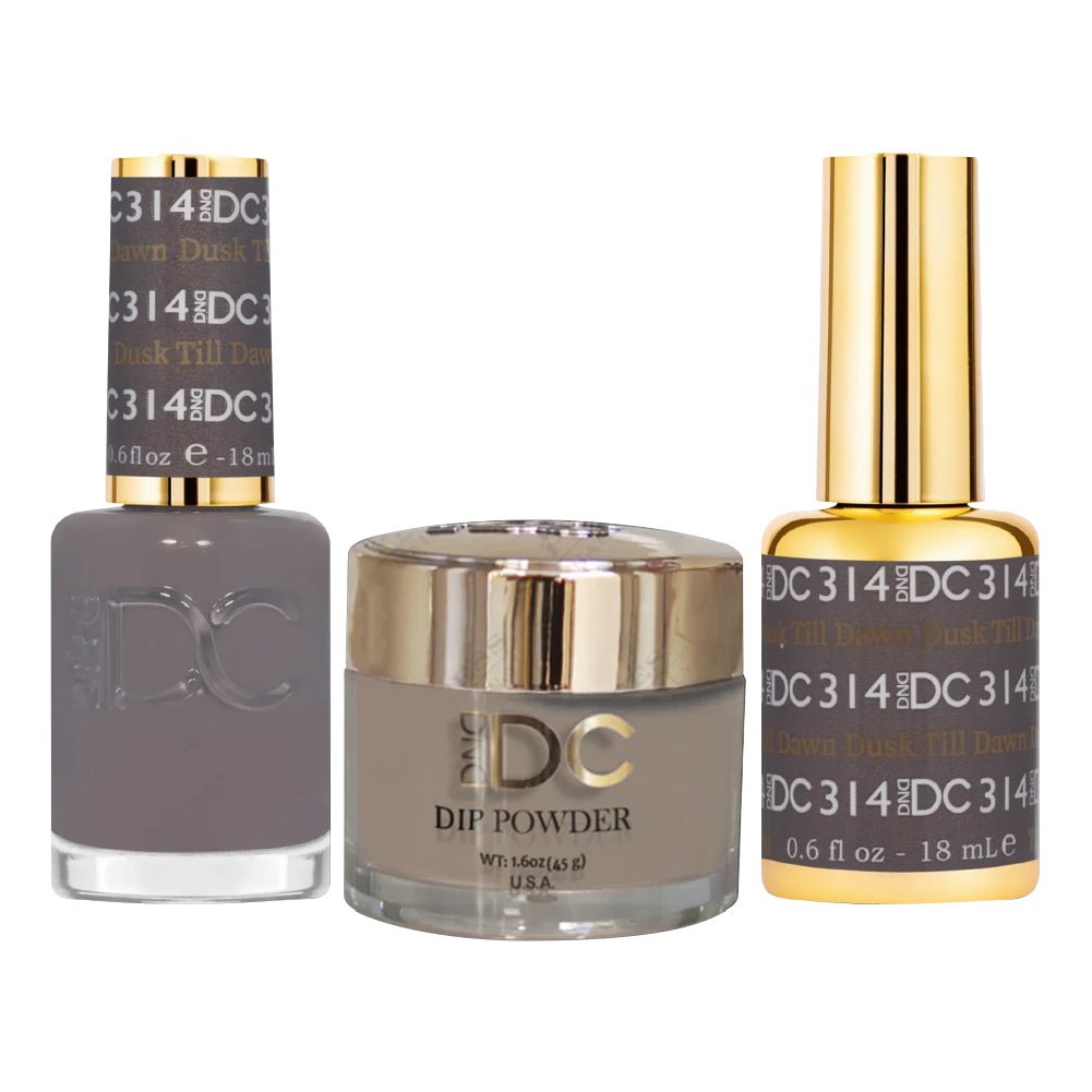 DND DC 3 in 1 - Dip, Gel & Lacquer Matching - 314 Dusk Till Dawn - DTK Nail Supply
