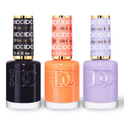 DND DC 3 Nail Lacquer - Set 10 - BLACK, ORANGE & PURPLE - DTK Nail Supply