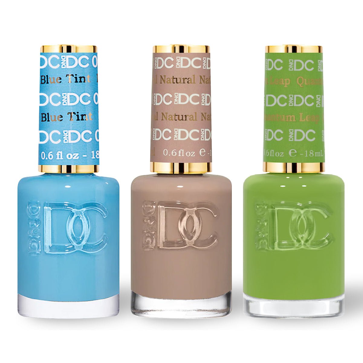 DND DC 3 Nail Lacquer - Set 12 - BLUE, BROWN & GREEN - DTK Nail Supply