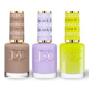 DND DC 3 Nail Lacquer - Set 2 - BROWN, PURPLE & YELLOW - DTK Nail Supply
