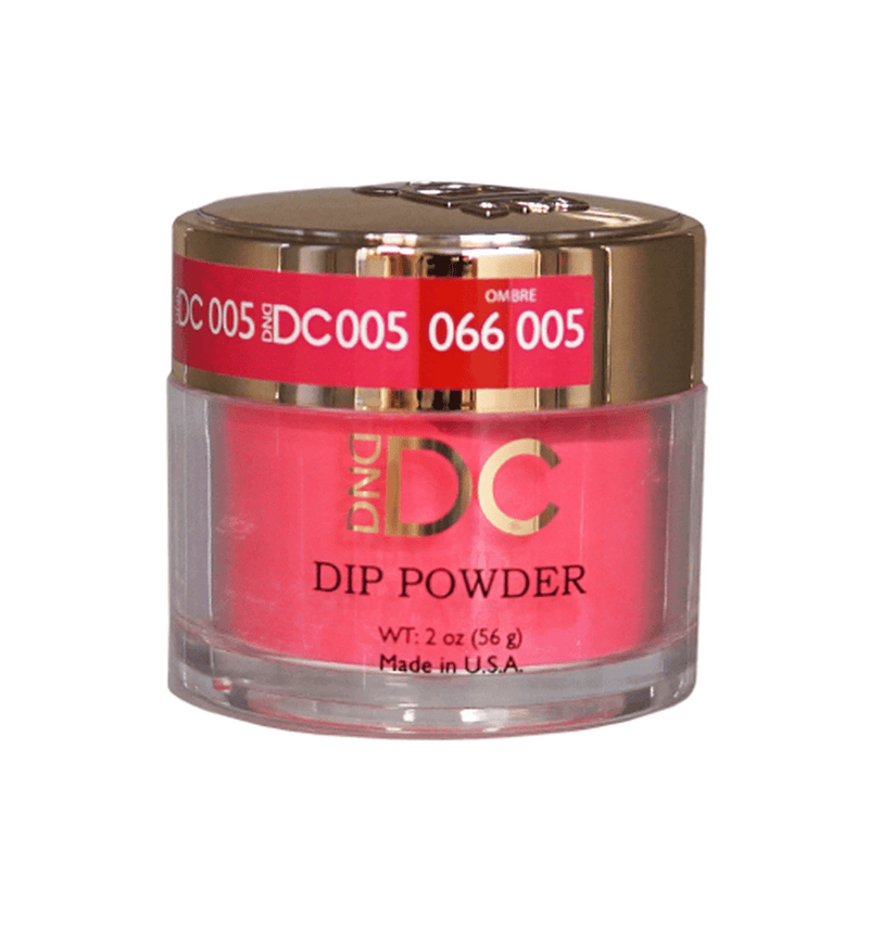 DND DC Acrylic & Dip Powder - DC005 Neon Pink - DTK Nail Supply