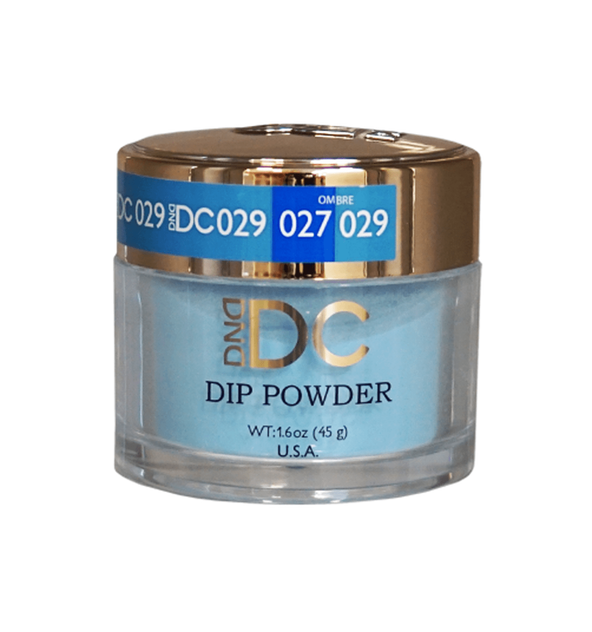 DND DC Acrylic & Dip Powder - DC029 Blue Tint - DTK Nail Supply