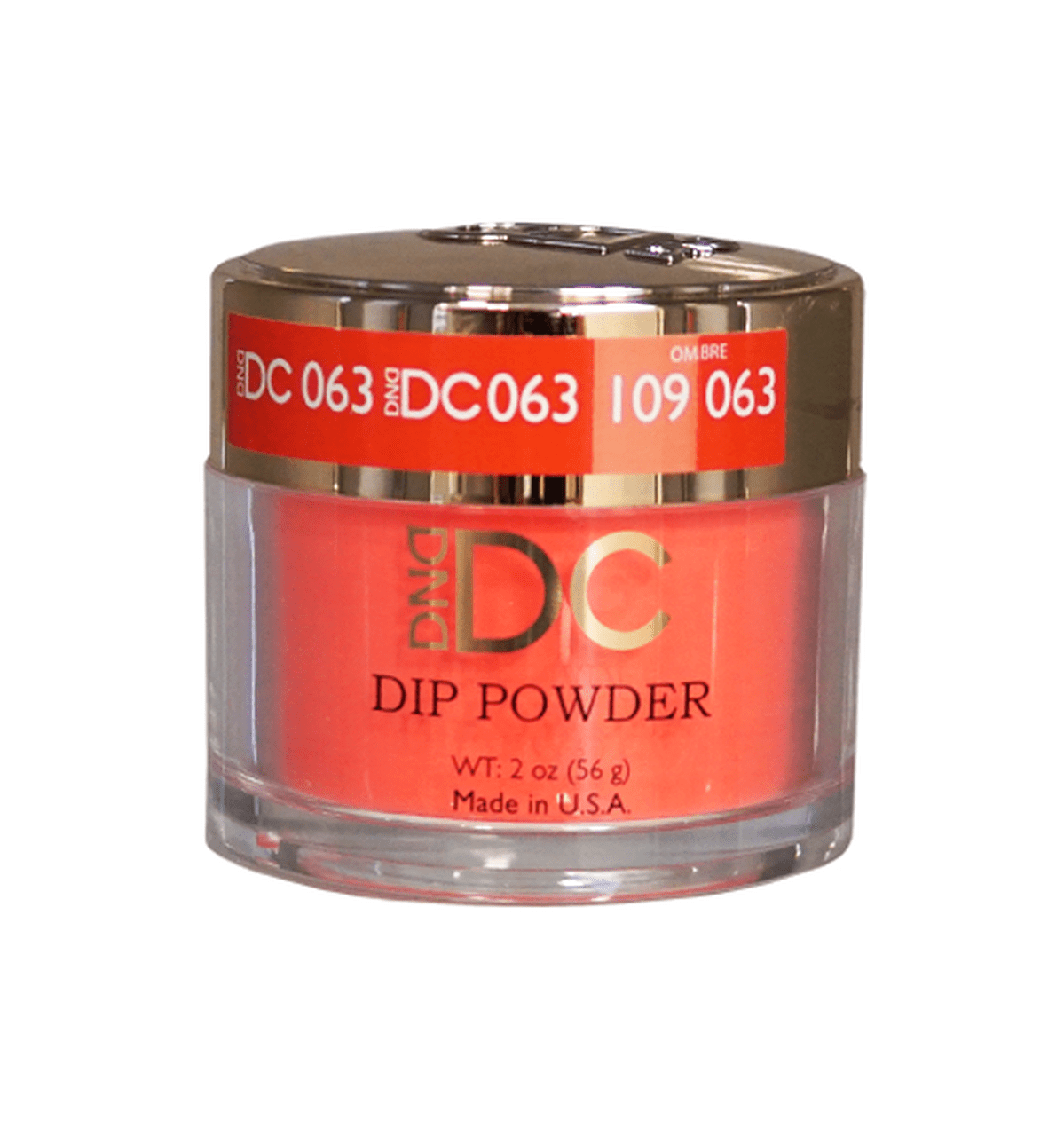 DND DC Acrylic & Dip Powder - DC063 Shocking Orange - DTK Nail Supply