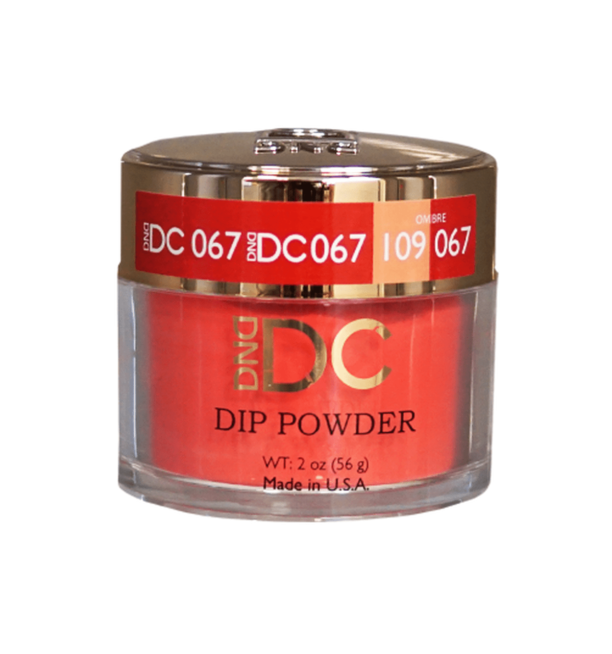 DND DC Acrylic & Dip Powder - DC067 Fire Engine Red - DTK Nail Supply