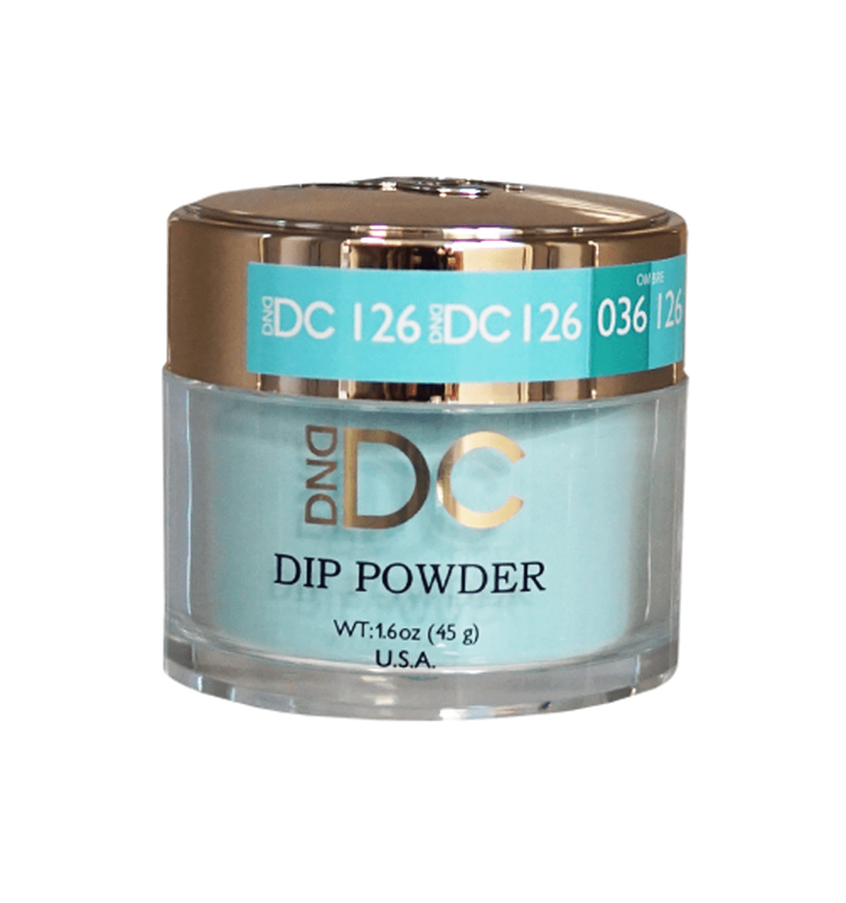 DND DC Acrylic & Dip Powder - DC126 Beautiful Teal - DTK Nail Supply