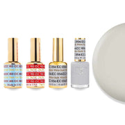 DND DC Gel & Lacquer Combo - Base Top Gel & 056 White Chalk - DTK Nail Supply