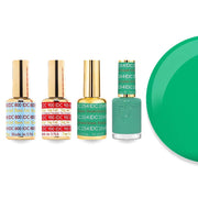 DND DC Gel & Lacquer Combo - Base Top Gel & 254 Forest Green - DTK Nail Supply