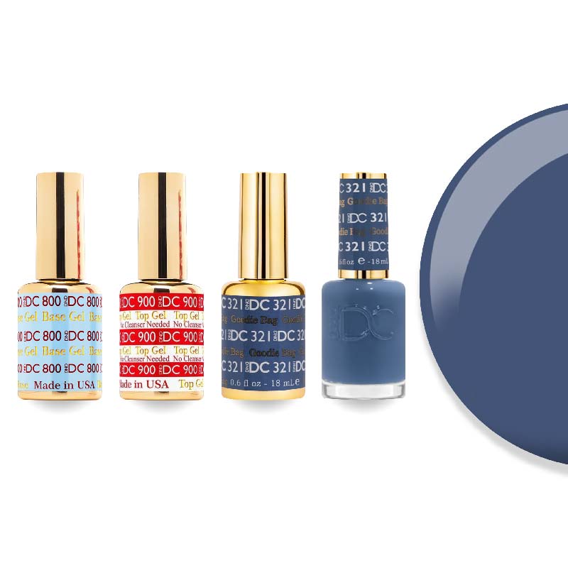 DND DC Gel & Lacquer Combo - Base Top Gel & 321 Goodie Bag - DTK Nail Supply