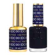DND DC Gel Nail Polish Duo - 001 Inky Point - DTK Nail Supply