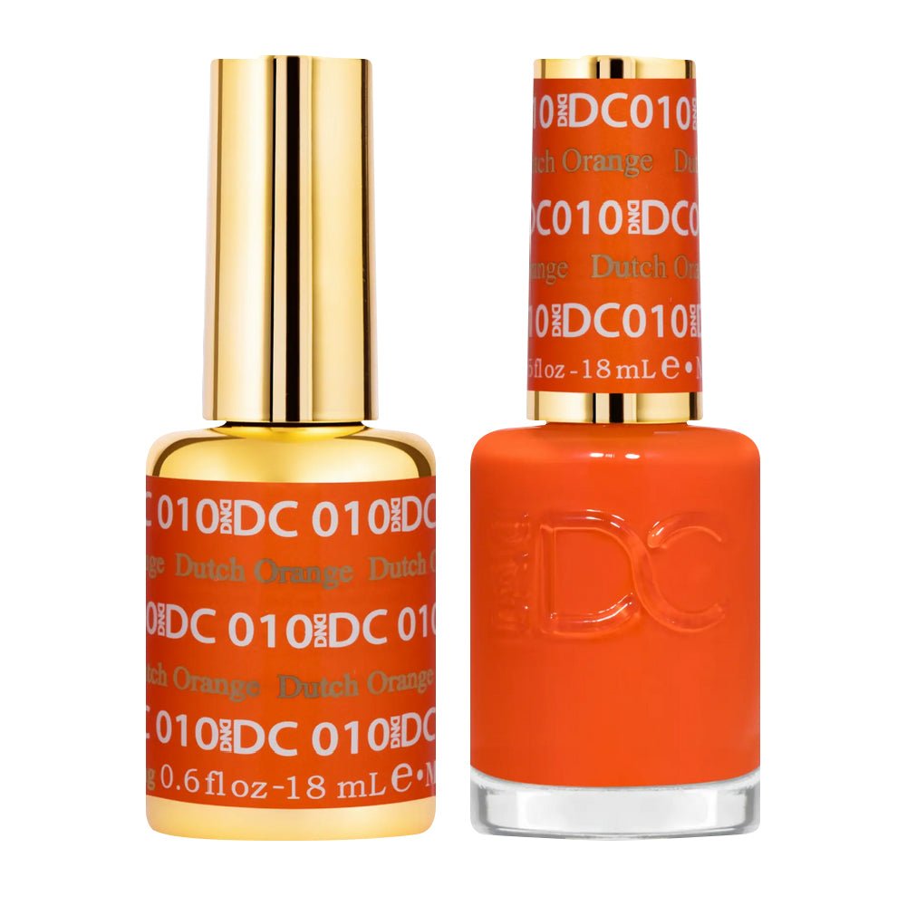 DND DC Gel Nail Polish Duo - 010 Dutch Orange - DTK Nail Supply