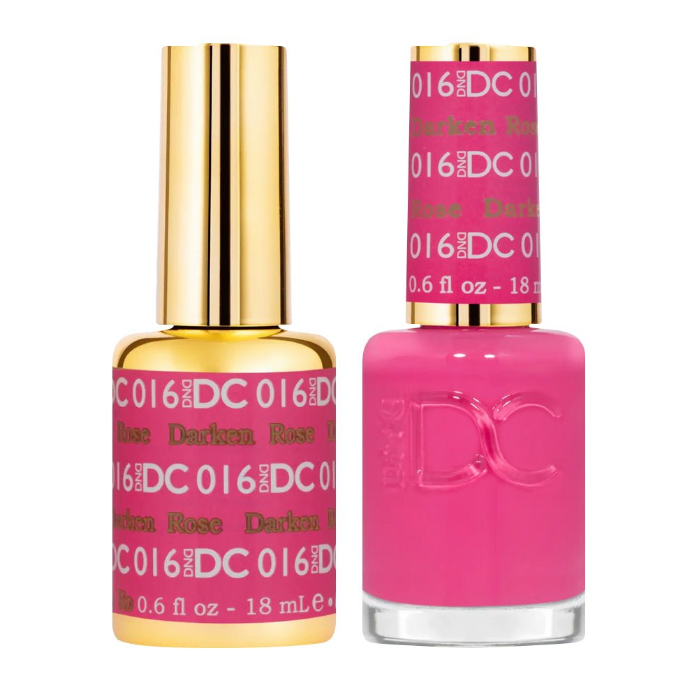 DND DC Gel Nail Polish Duo - 016 Darken Rose - DTK Nail Supply