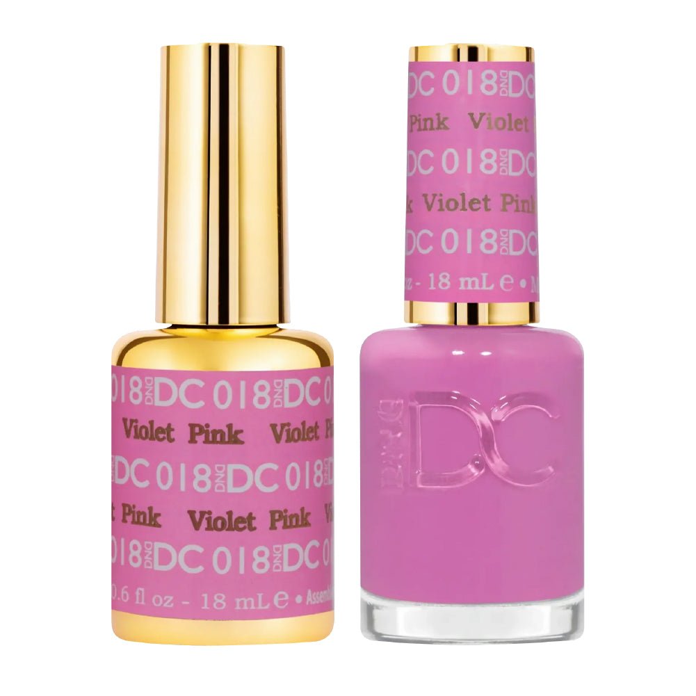 DND DC Gel Nail Polish Duo - 018 Violet Pink - DTK Nail Supply