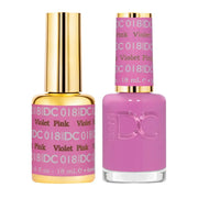 DND DC Gel Nail Polish Duo - 018 Violet Pink - DTK Nail Supply