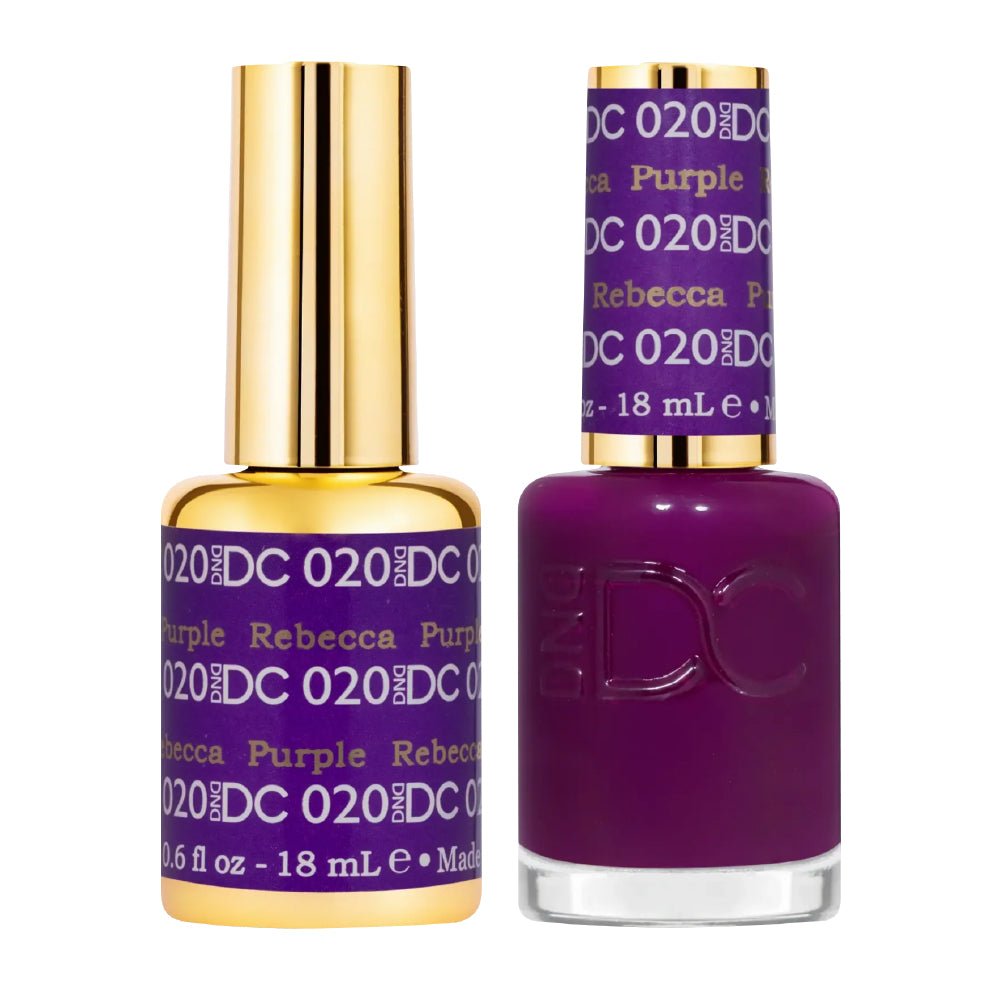 DND DC Gel Nail Polish Duo - 020 Rebecca Purple - DTK Nail Supply