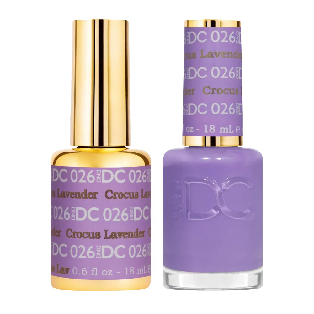 DND DC Gel Nail Polish Duo - 026 Crocus Lavender - DTK Nail Supply