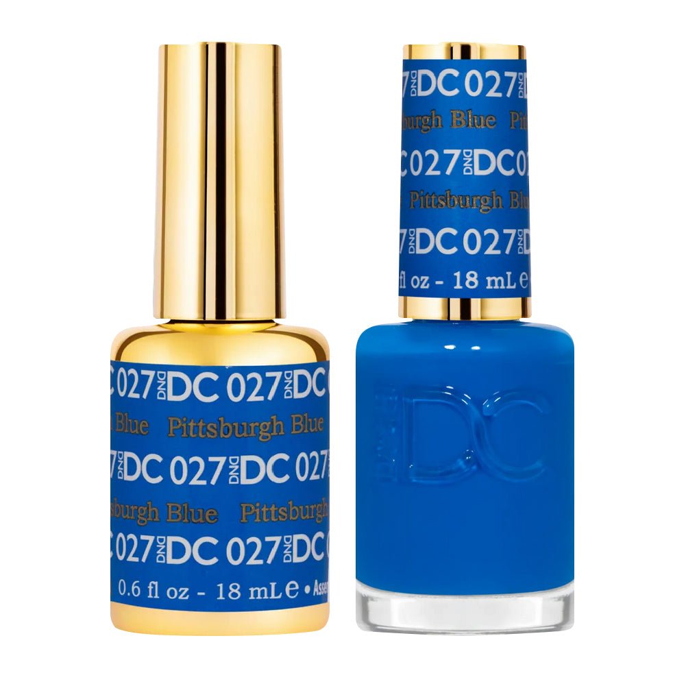 DND DC Gel Nail Polish Duo - 027 Pittsburgh Blue - DTK Nail Supply