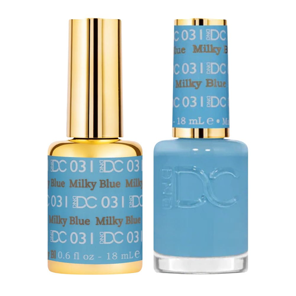 DND DC Gel Nail Polish Duo - 031 Milky Blue - DTK Nail Supply
