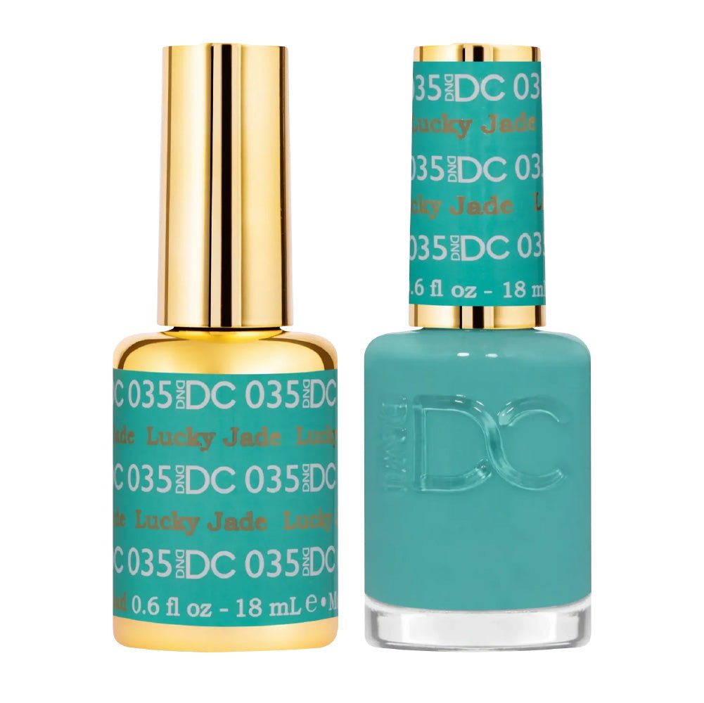 DND DC Gel Nail Polish Duo - 035 Lucky Jade - DTK Nail Supply