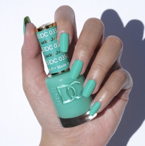 DND DC Gel Nail Polish Duo - 035 Lucky Jade - DTK Nail Supply