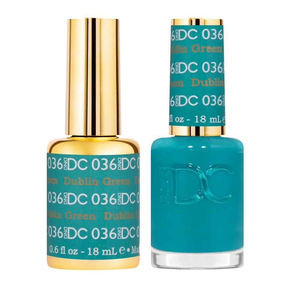 DND DC Gel Nail Polish Duo - 036 Dublin Green - DTK Nail Supply