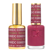 DND DC Gel Nail Polish Duo - 038 Mahogany - DTK Nail Supply