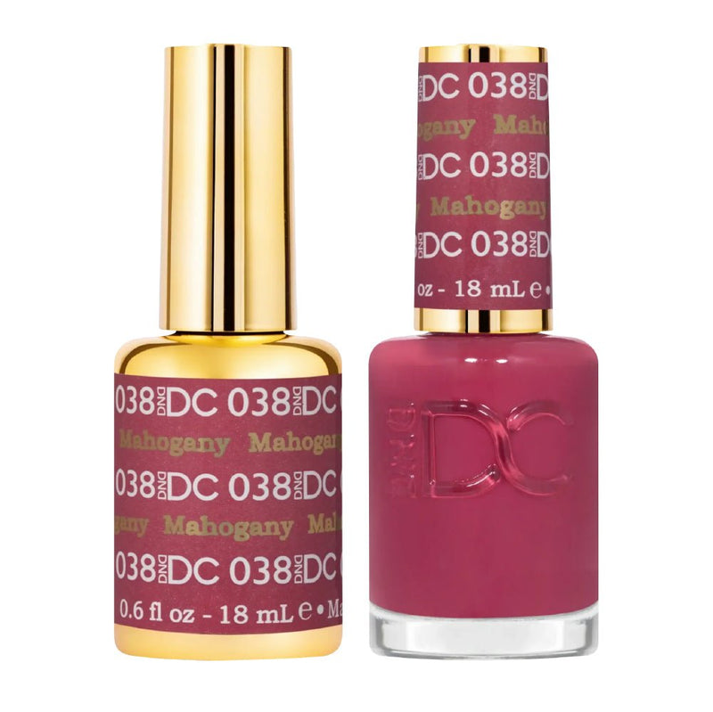 DND DC Gel Nail Polish Duo - 038 Mahogany - DTK Nail Supply