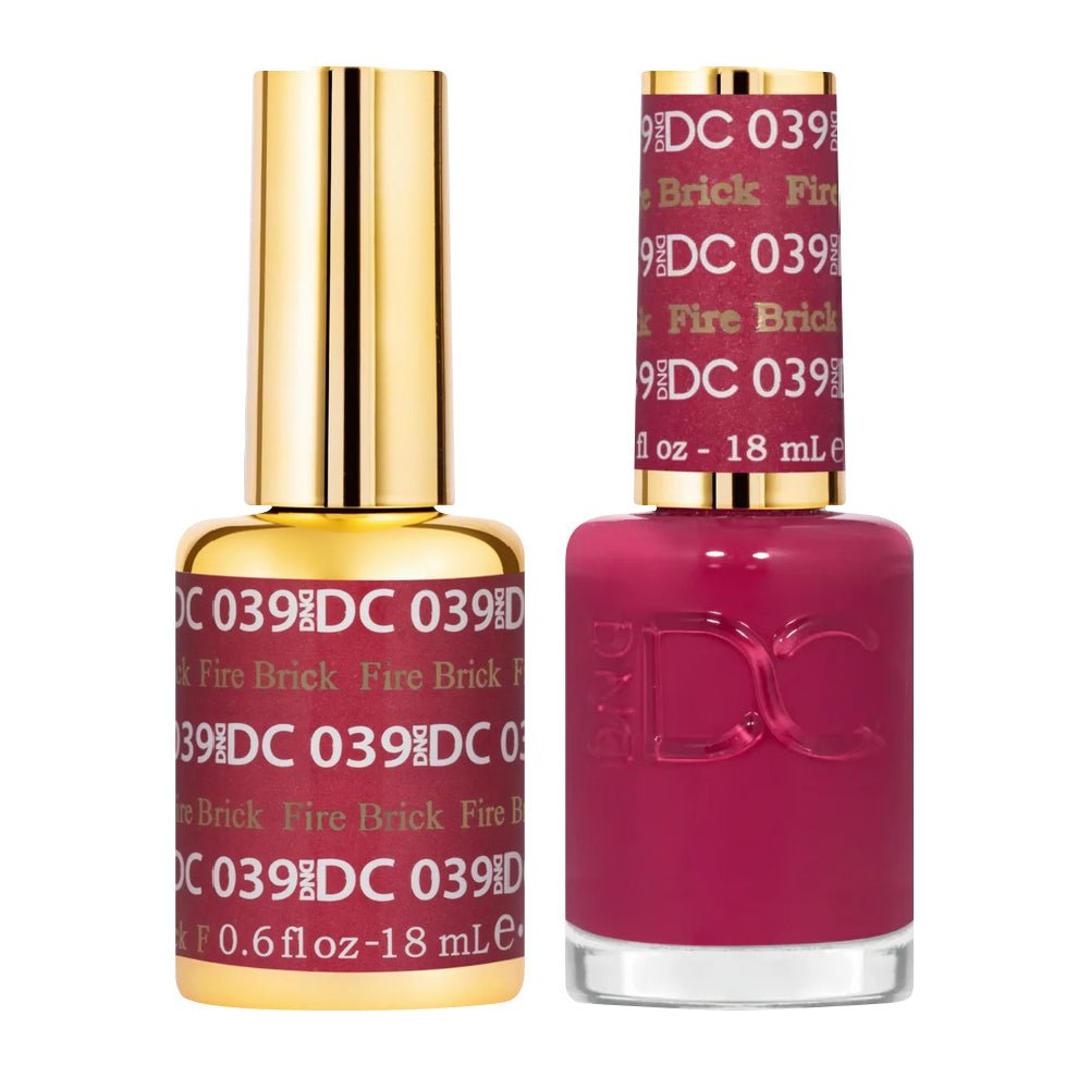 DND DC Gel Nail Polish Duo - 039 Fire Brick - DTK Nail Supply