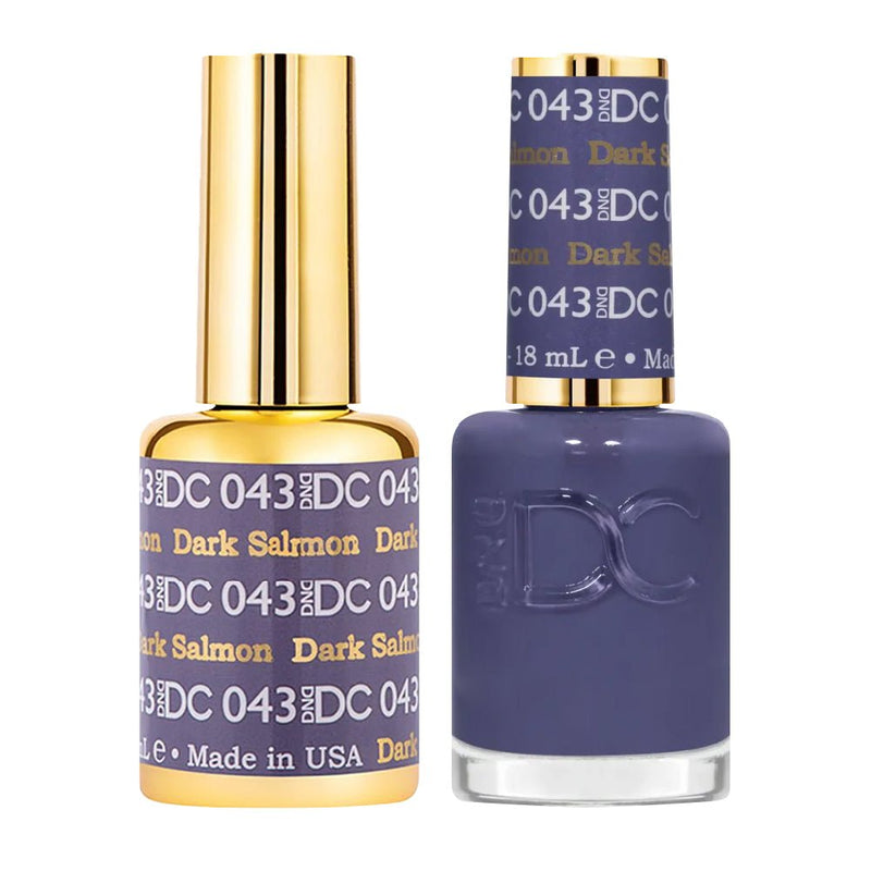 DND DC Gel Nail Polish Duo - 043 Dark Salmon - DTK Nail Supply
