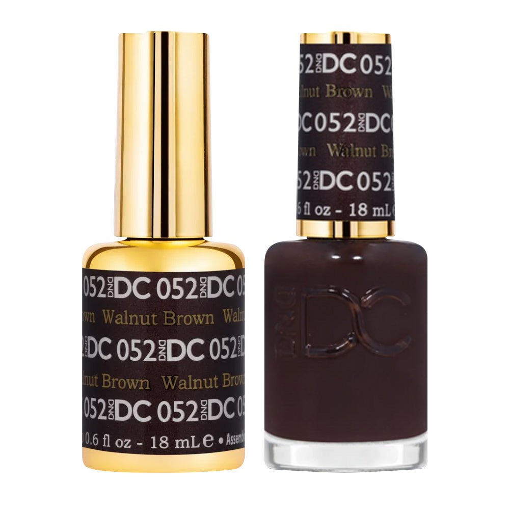 DND DC Gel Nail Polish Duo - 052 Walnut Brown - DTK Nail Supply