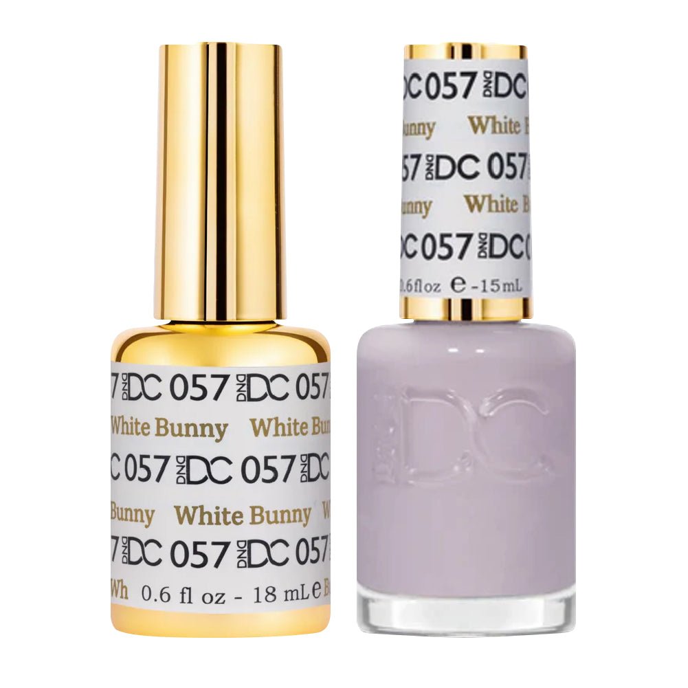 DND DC Gel Nail Polish Duo - 057 White Bunny - DTK Nail Supply