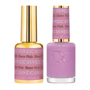DND DC Gel Nail Polish Duo - 059 Sheer Pink - DTK Nail Supply