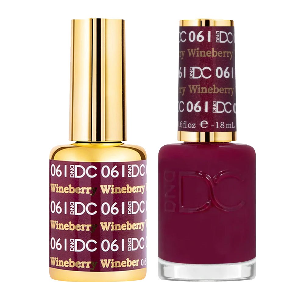 DND DC Gel Nail Polish Duo - 061 Wine Berry - DTK Nail Supply