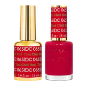 DND DC Gel Nail Polish Duo - 065 Thai Chilli Red - DTK Nail Supply