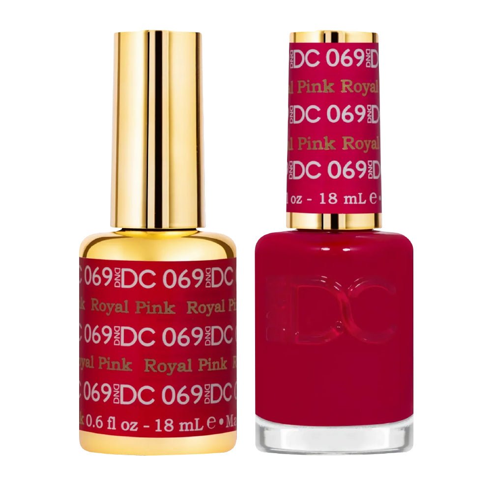 DND DC Gel Nail Polish Duo - 069 Royal Pink - DTK Nail Supply