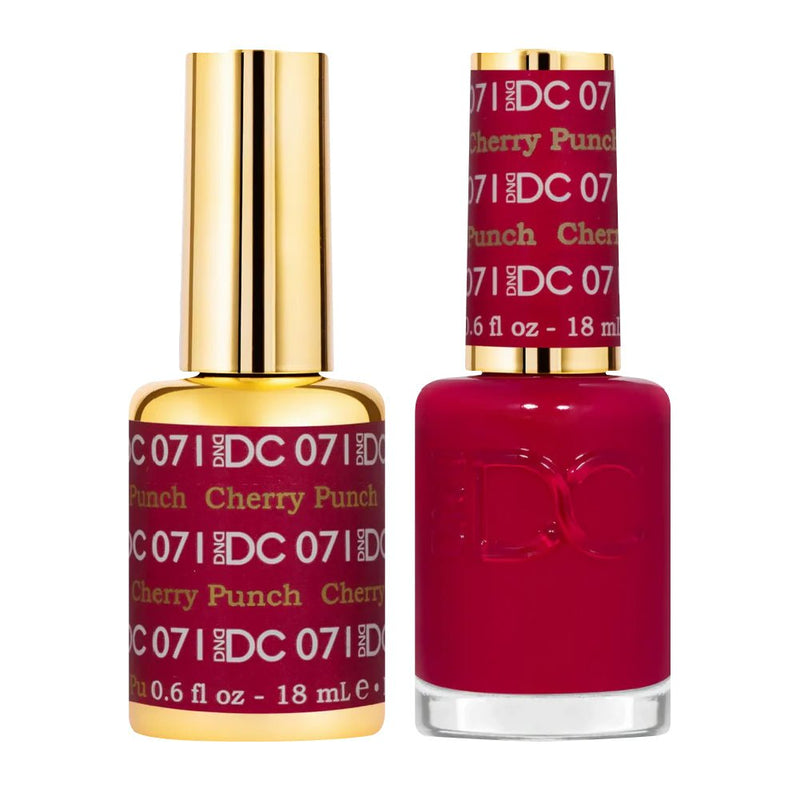 DND DC Gel Nail Polish Duo - 071 Cherry Punch - DTK Nail Supply