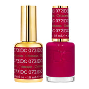 DND DC Gel Nail Polish Duo - 072 Crimson - DTK Nail Supply