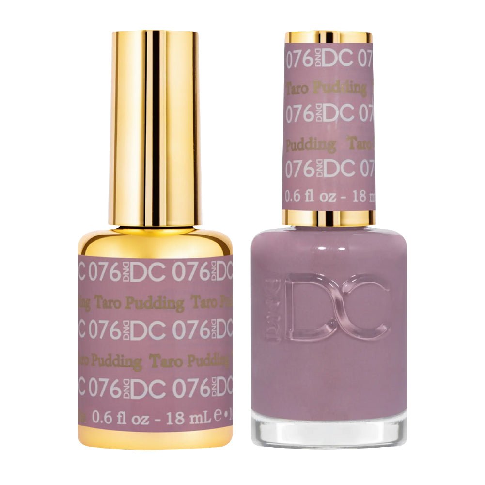 DND DC Gel Nail Polish Duo - 076 Taro Pudding - DTK Nail Supply