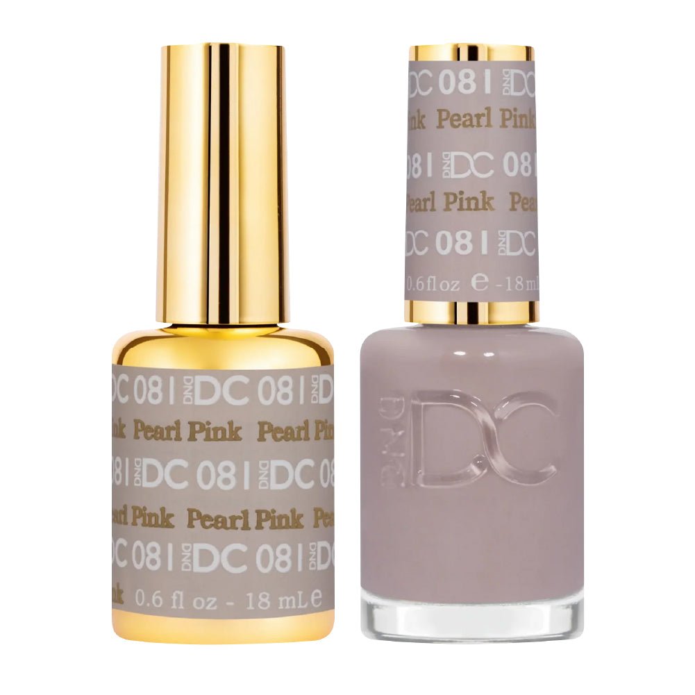 DND DC Gel Nail Polish Duo - 081 Pearl Pink - DTK Nail Supply