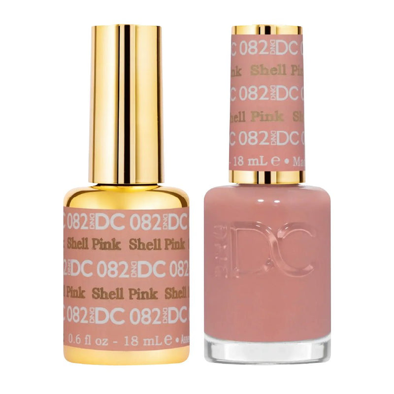 DND DC Gel Nail Polish Duo - 082 Shell Pink - DTK Nail Supply