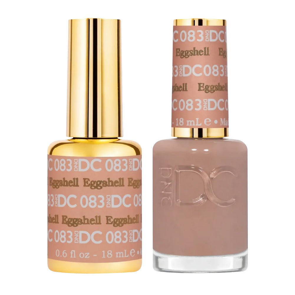 DND DC Gel Nail Polish Duo - 083 Eggshell - DTK Nail Supply