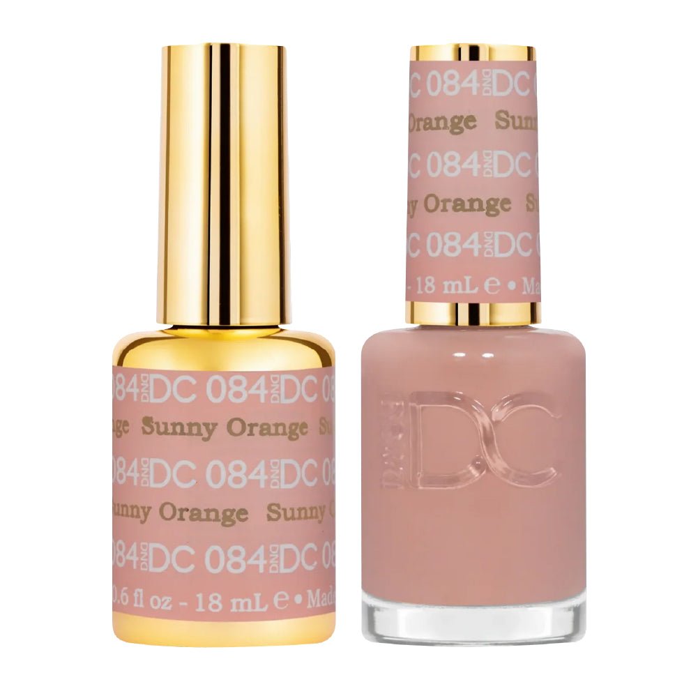 DND DC Gel Nail Polish Duo - 084 Sunny Orange - DTK Nail Supply