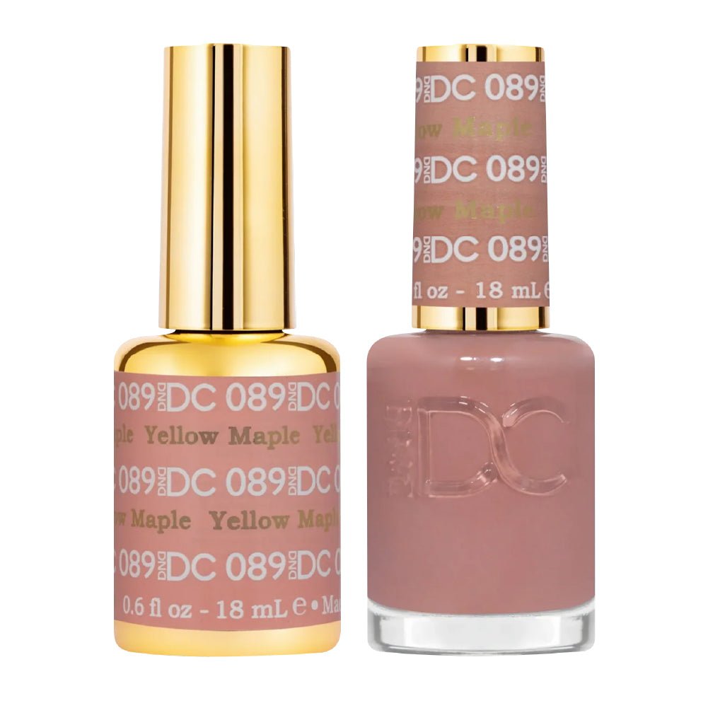 DND DC Gel Nail Polish Duo - 089 Yellow Maple - DTK Nail Supply
