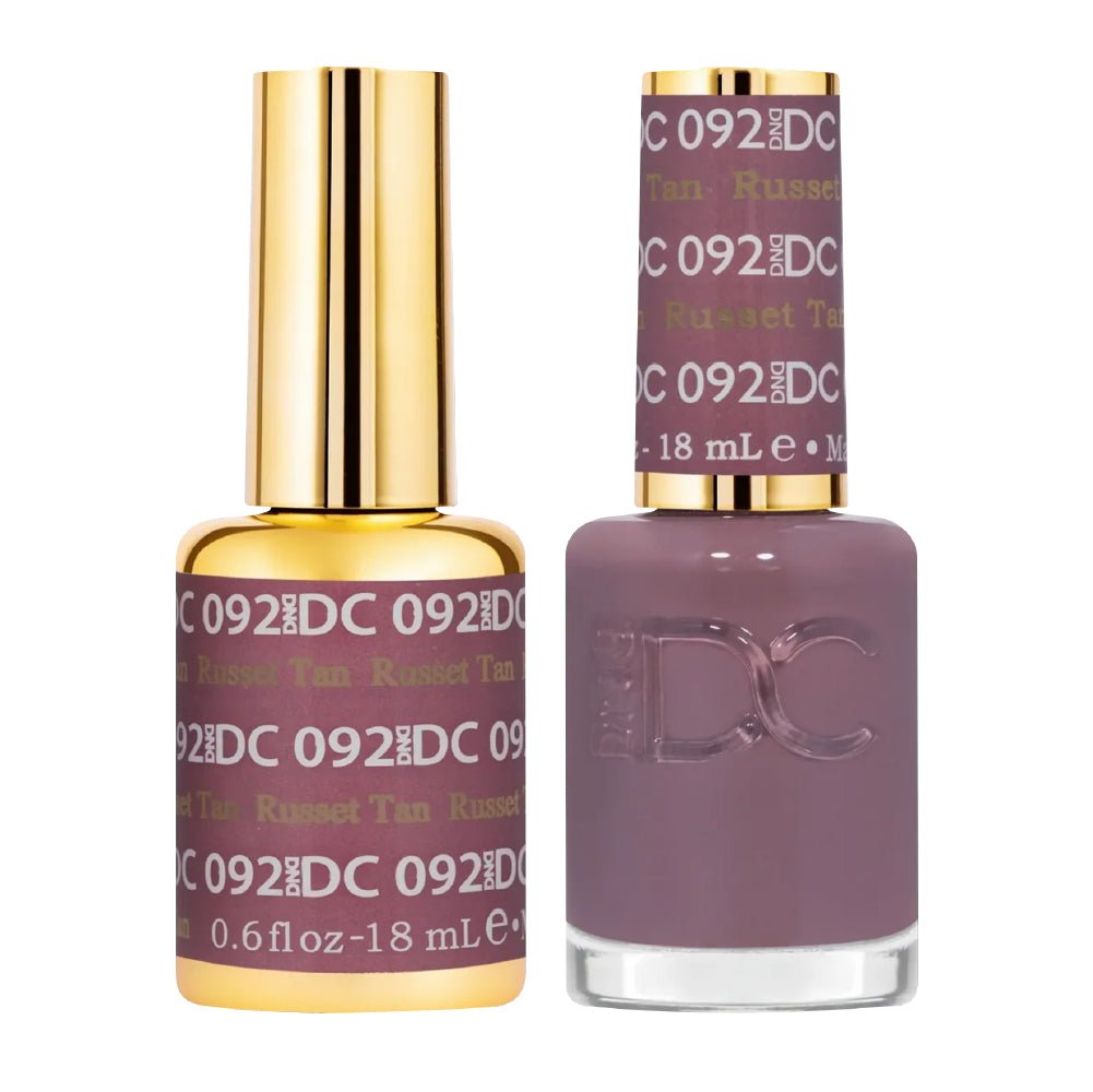DND DC Gel Nail Polish Duo - 092 Russet Tan - DTK Nail Supply