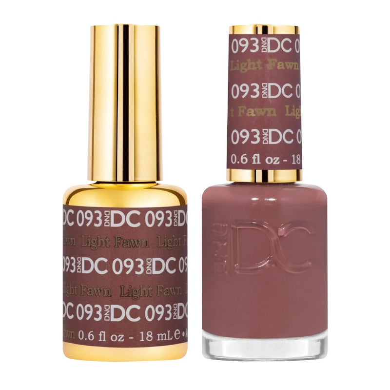 DND DC Gel Nail Polish Duo - 093 Light Fawn - DTK Nail Supply